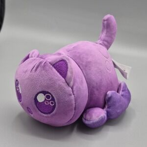 Aphmau Meemeows Purple Cat Plush 6" Kawaii Stuffed Animal Toy Sea Litter Octopus